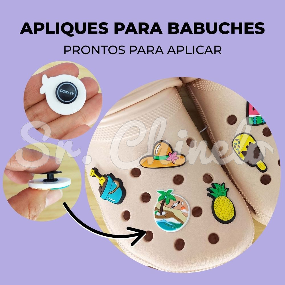 Kit Apliques Capivara para Babuche – 8 Unidades p/ Customizar