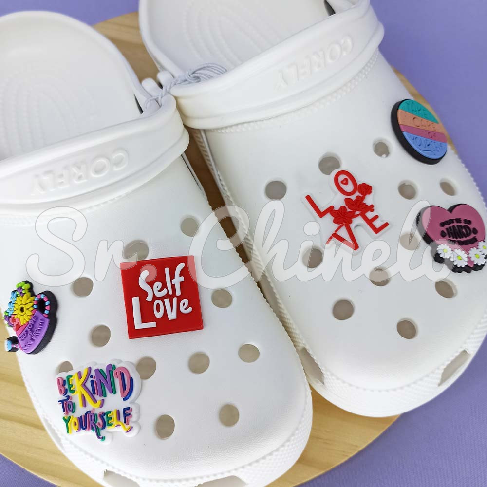 Kit Apliques Amor-Próprio para Babuche – 6 Unidades