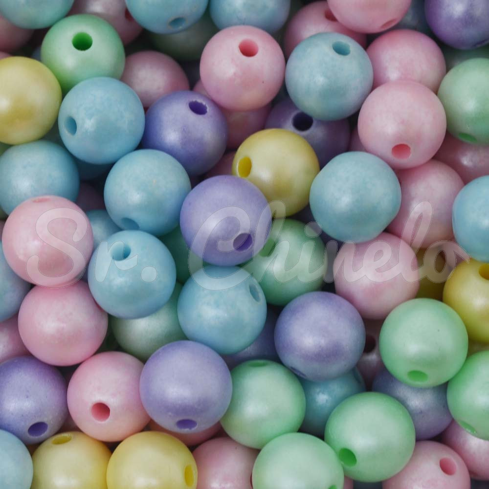 Bola Fosca, 10mm, Colorido Candy