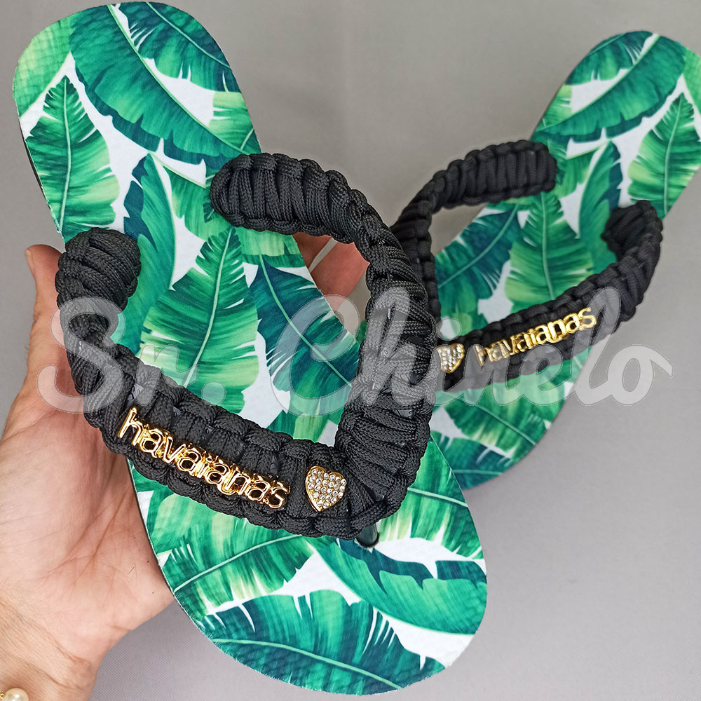 Kit Customização Completo - Modelo Inspiração DG com Lonita, Piercings e Cordão de Poliéster - Folhagem