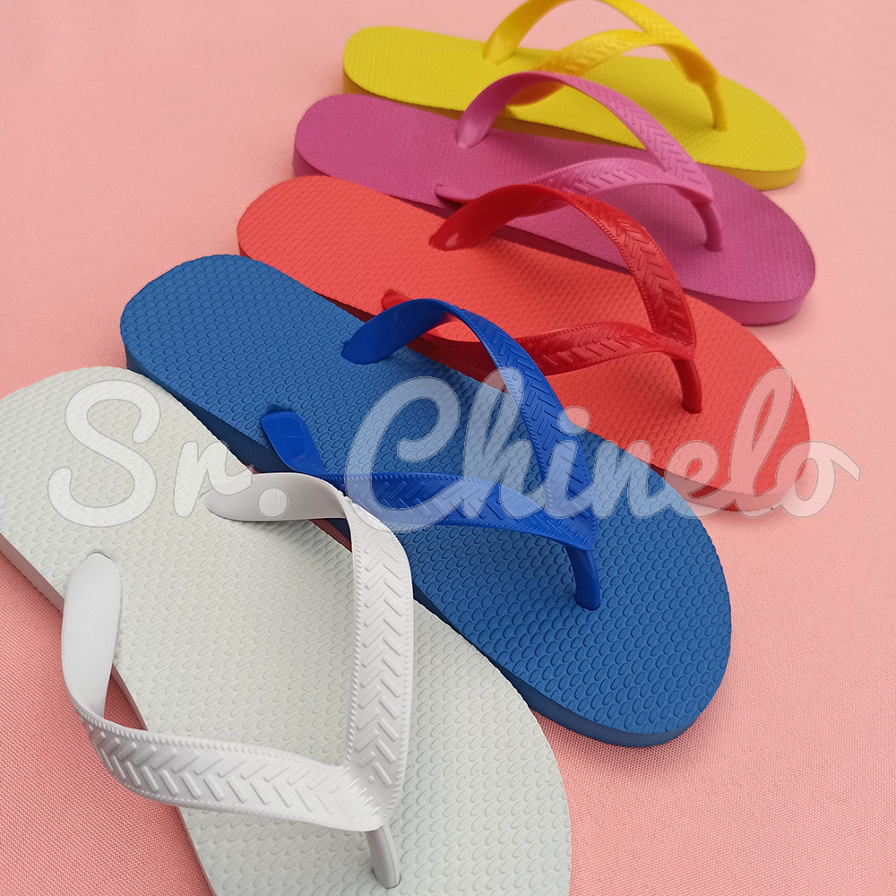 Chinelo Basic, Sr.Chinelo, 100% Borracha, Vermelho Coral