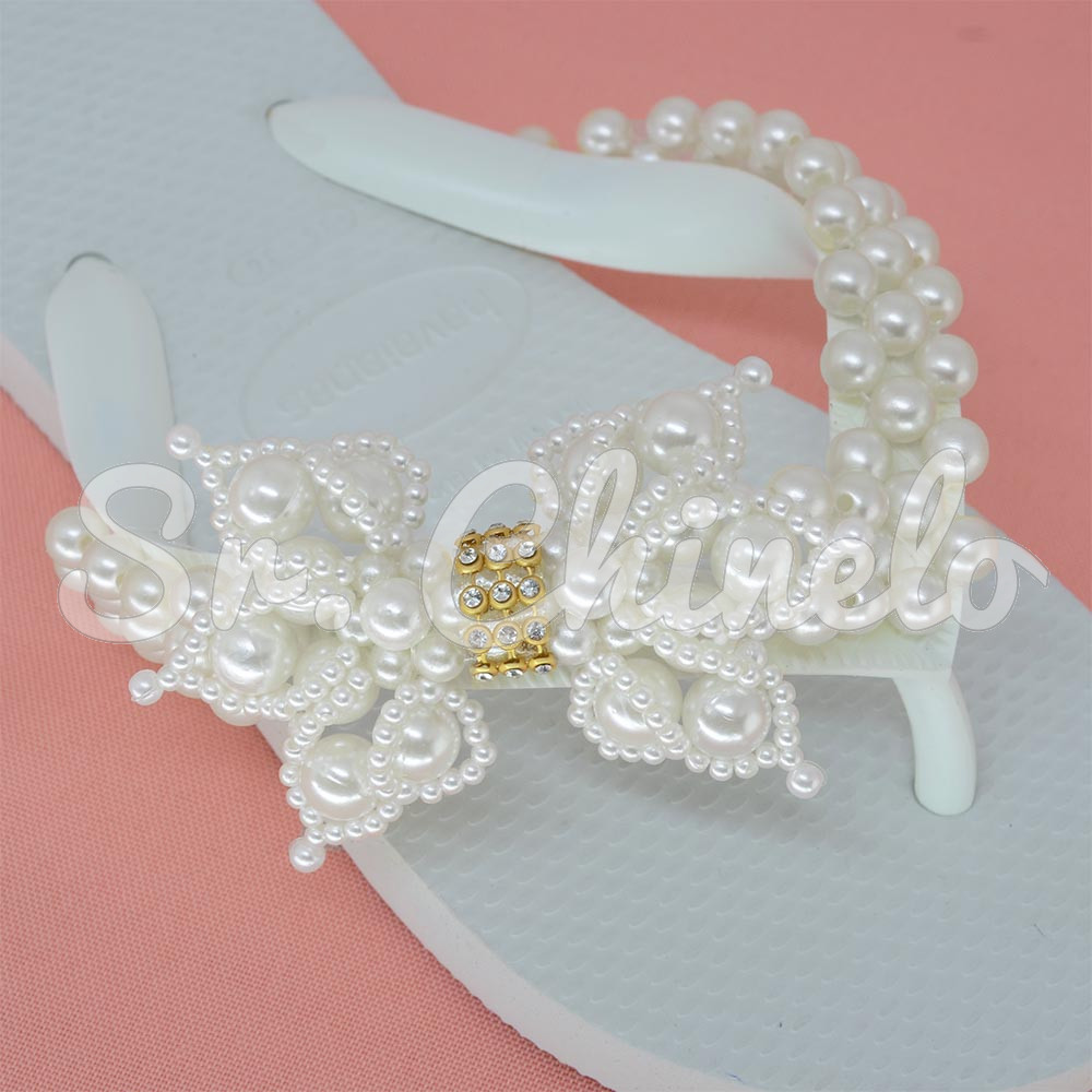 Trama de Pérolas Azaleia, Branco