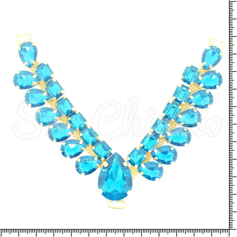 Cabedal Adele, Passante, Azul Tiffany