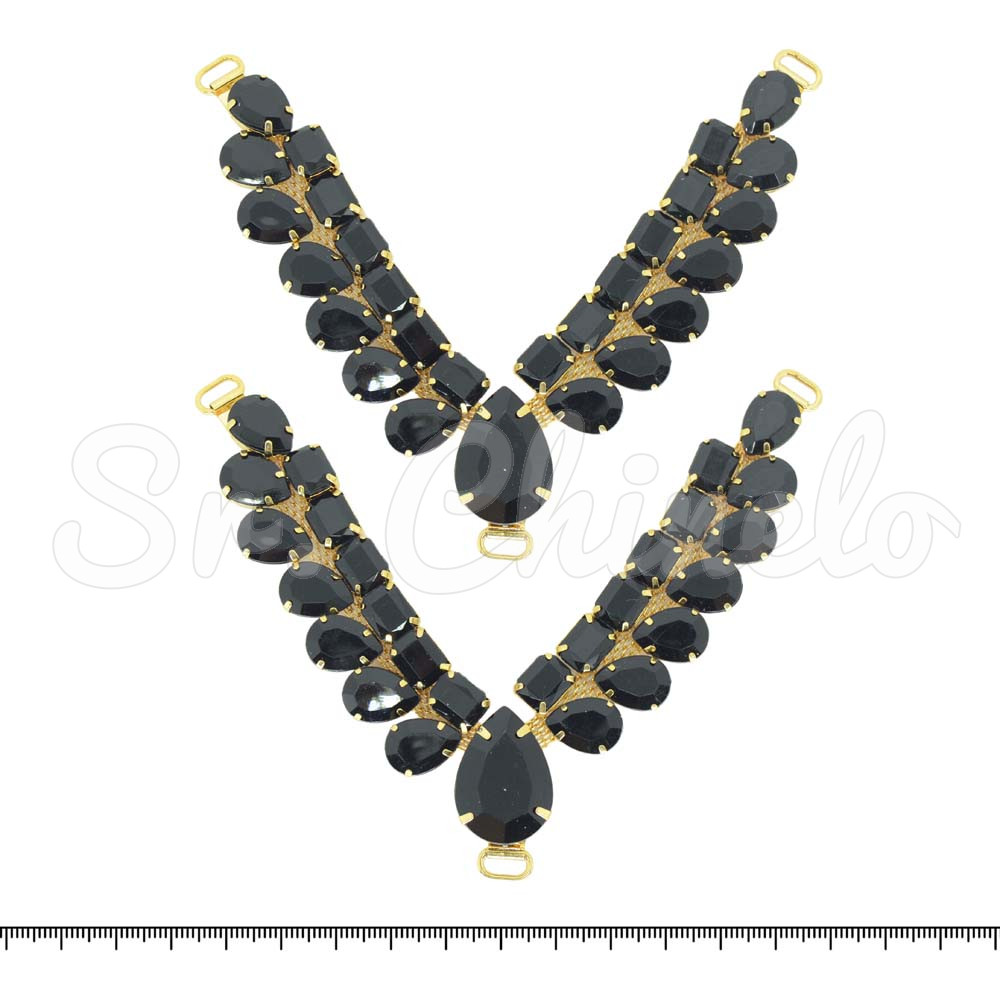 Kit Lonita Onça Glitter, Preto