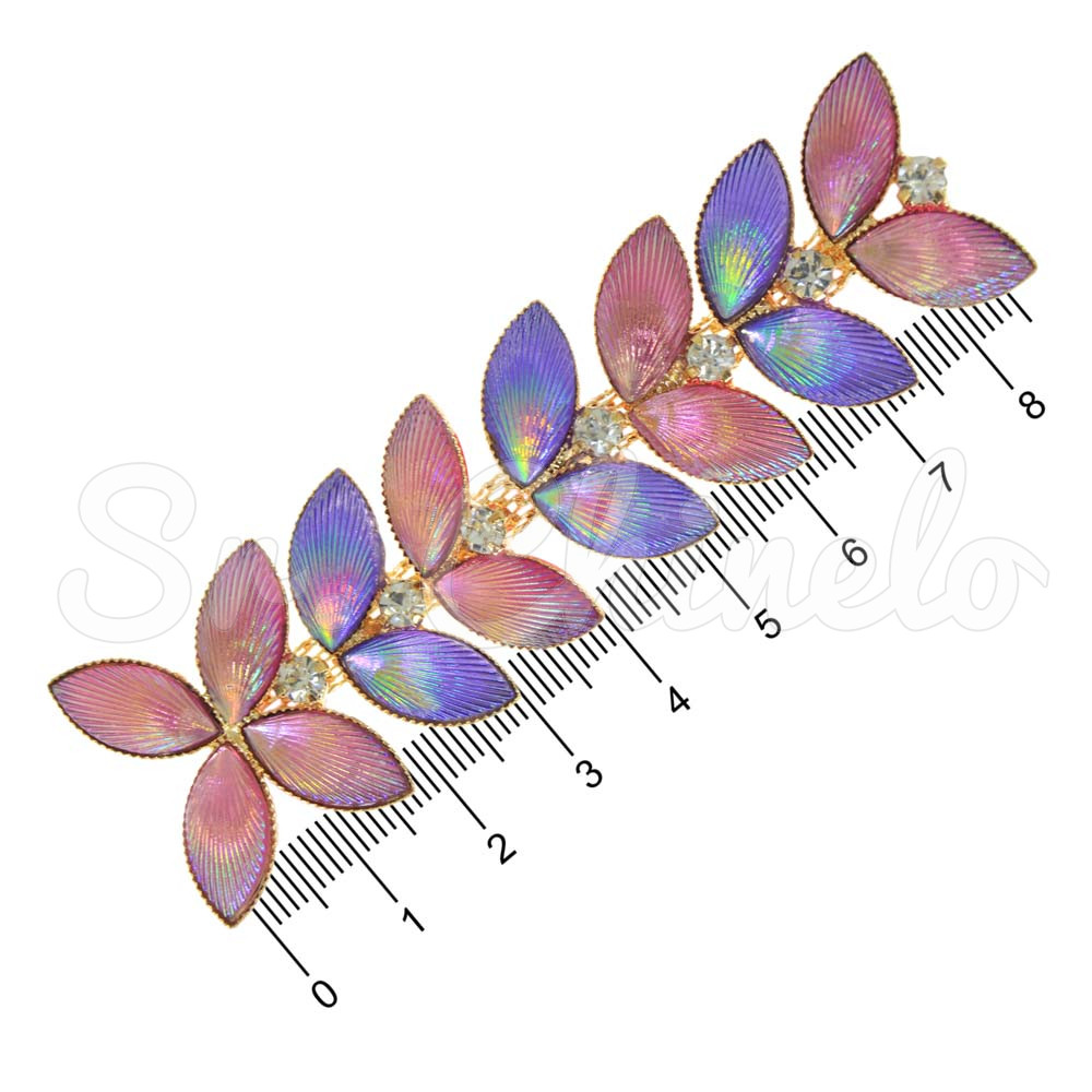 Cabedal Mariah, Rebite, Rosa Furtacor/Roxo Furtacor