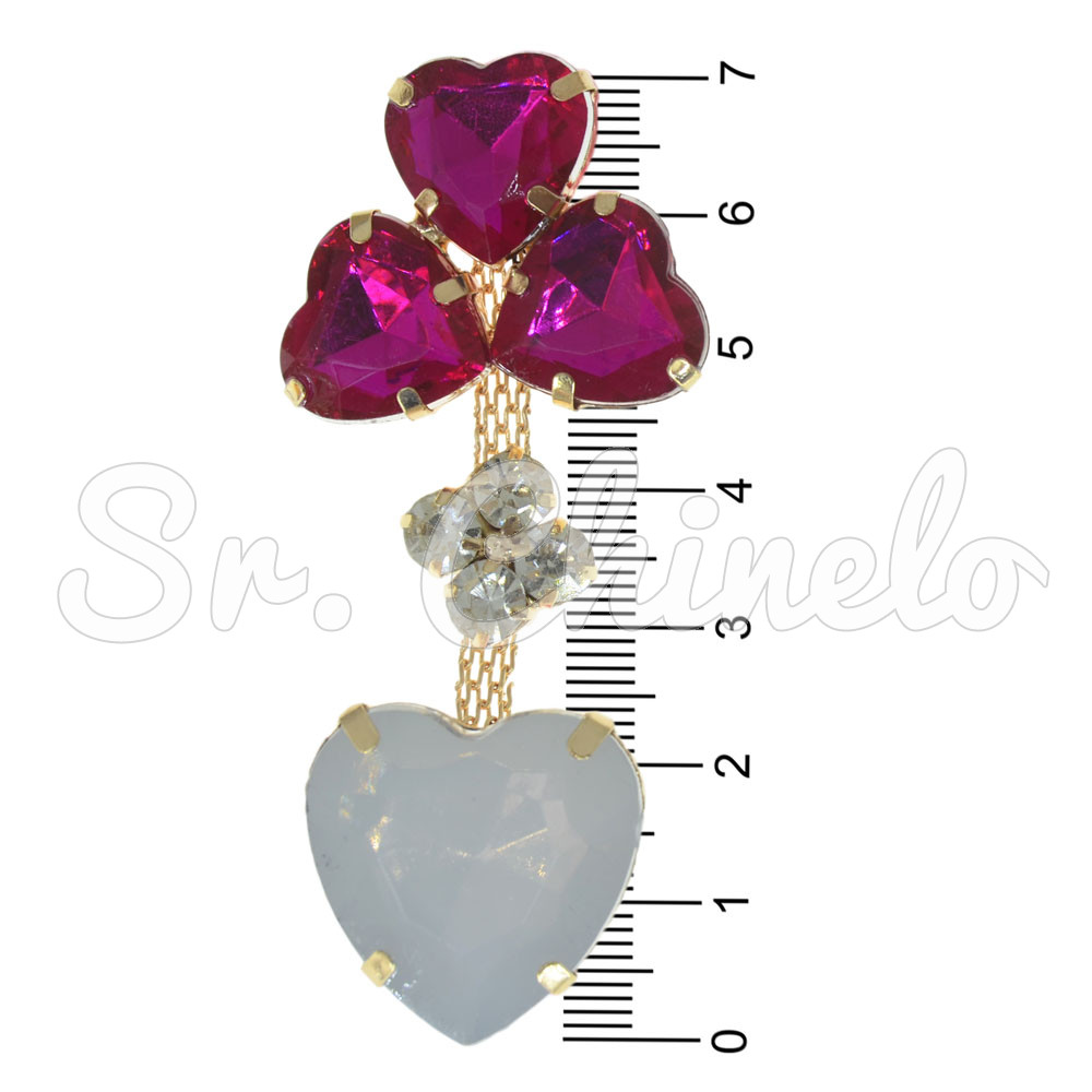 Cabedal Carla, Rebite, Branco/Rosa