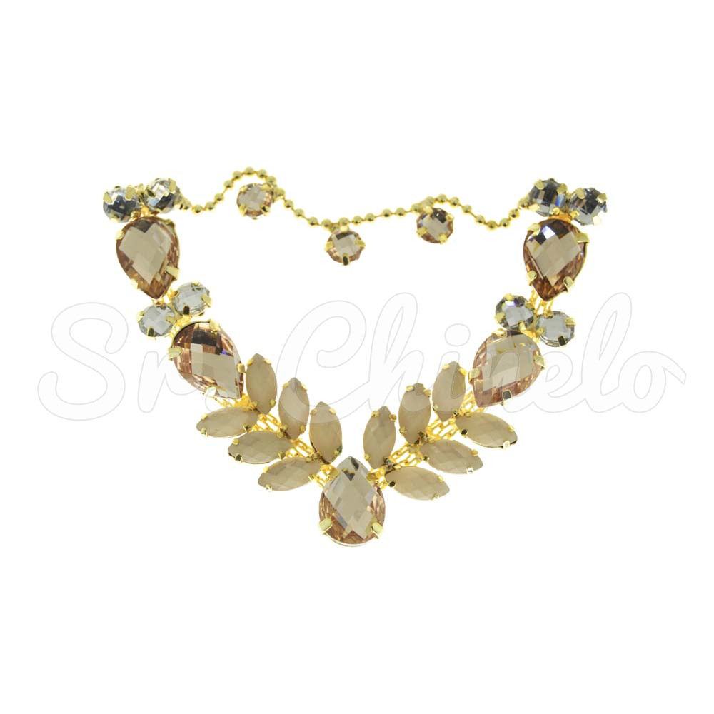 Cabedal Infantil Sirena, Banhado, Rebite, Rose Gold/Rose Gold Jateado