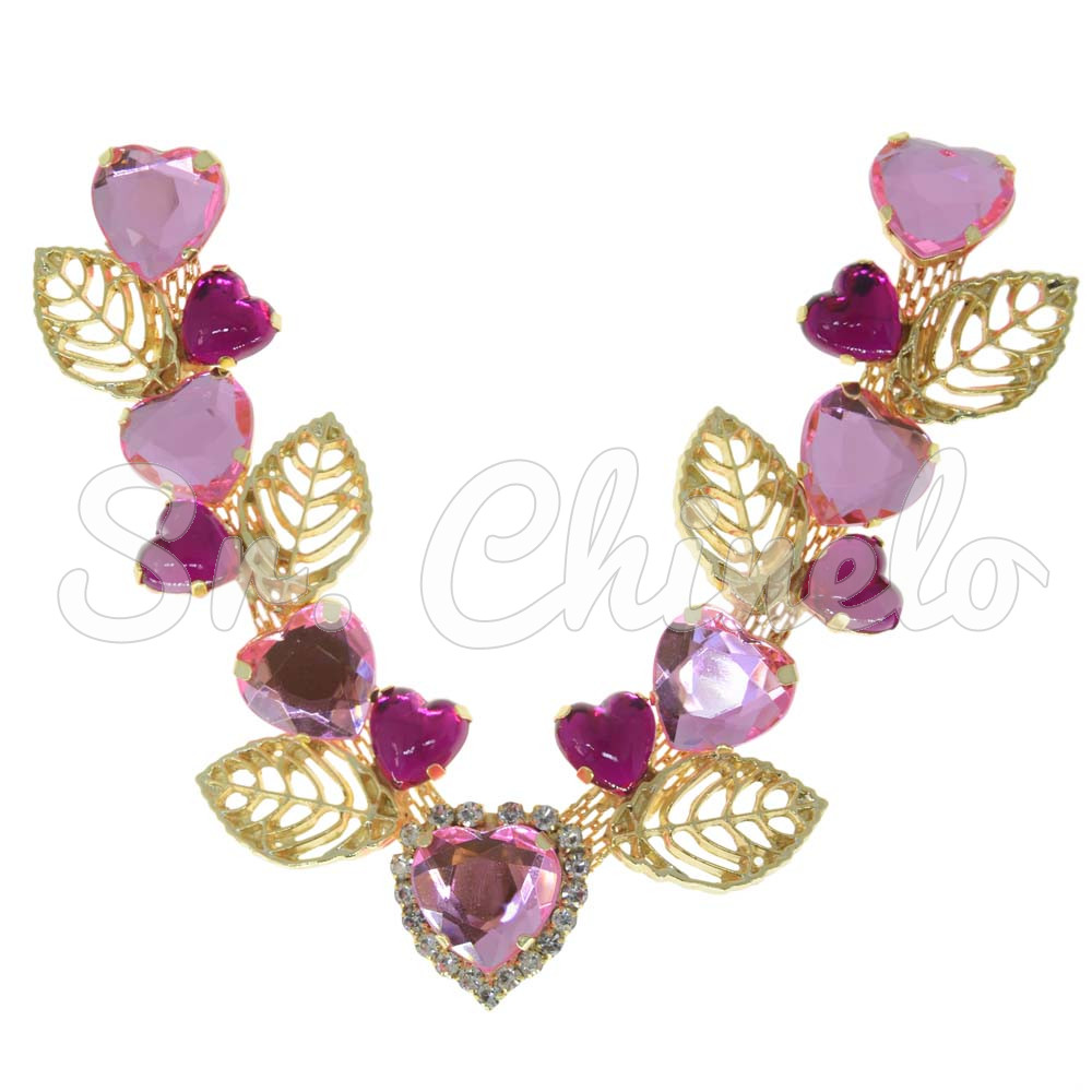 Cabedal Poliana, Banhado, Rebite, Rosa Claro/Pink