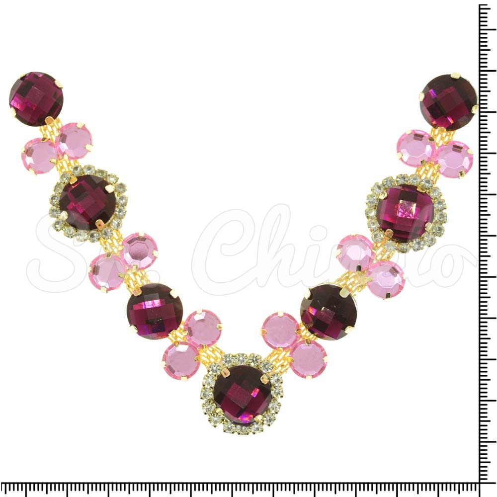 Cabedal Lucy, Banhado, Rebite, Pink/Rosa Claro