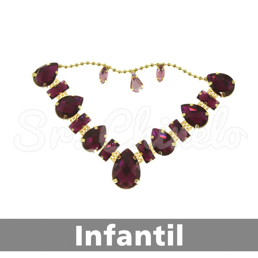 Cabedal Infantil Beatriz, Banhado, Rebite, Pink/Rosa Claro