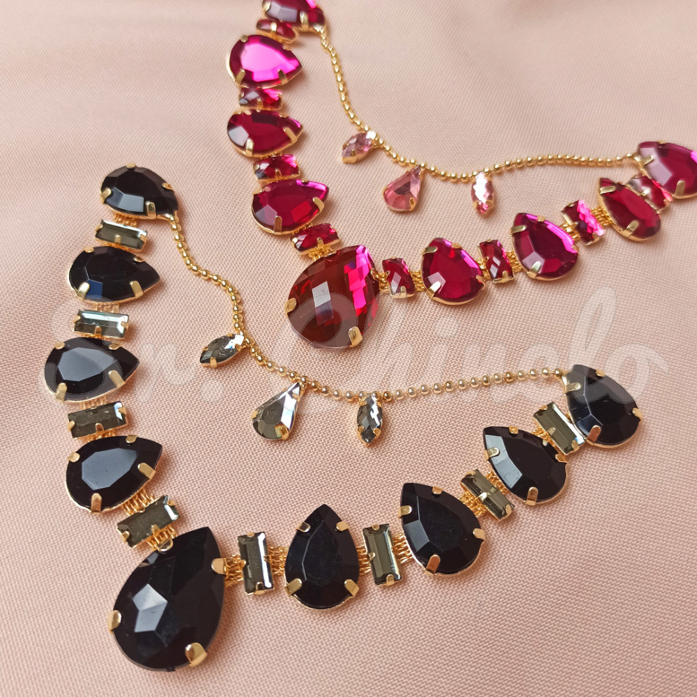 Cabedal Beatriz, Banhado, Rebite, Correntinha, Pink/Rosa Claro