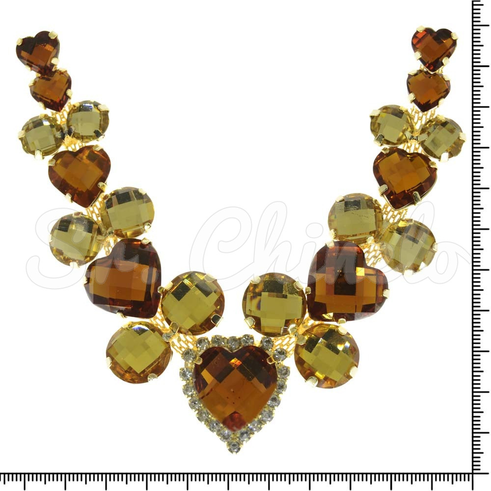 Cabedal Laura, Banhado, Marrom/Dourado