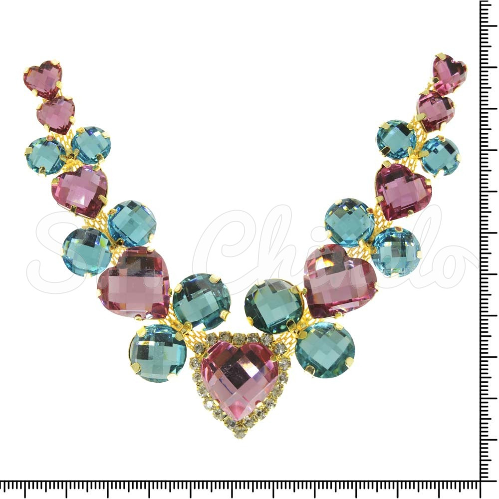 Cabedal Laura, Banhado, Rosa Claro/Tiffany