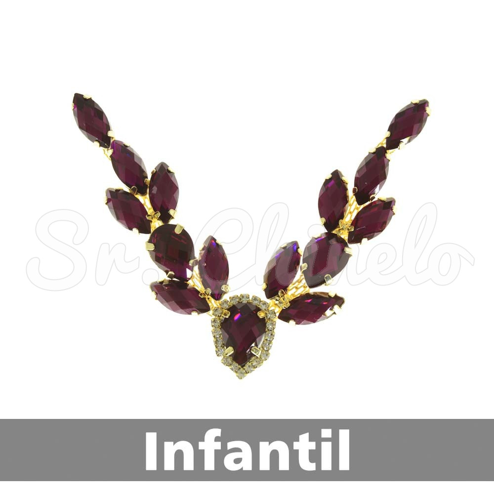 Cabedal Infantil Milena, Banhado, Rebite, Rosa