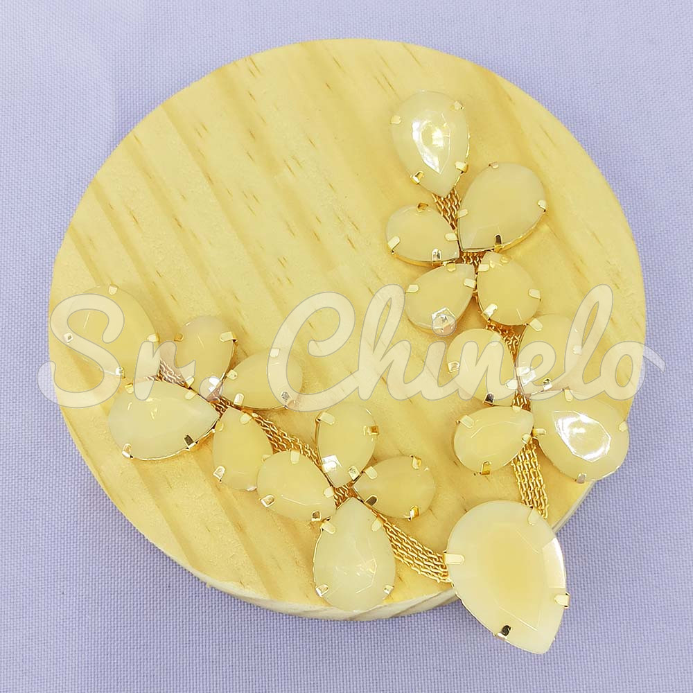 Cabedal Mel, Banhado, Bege Opal