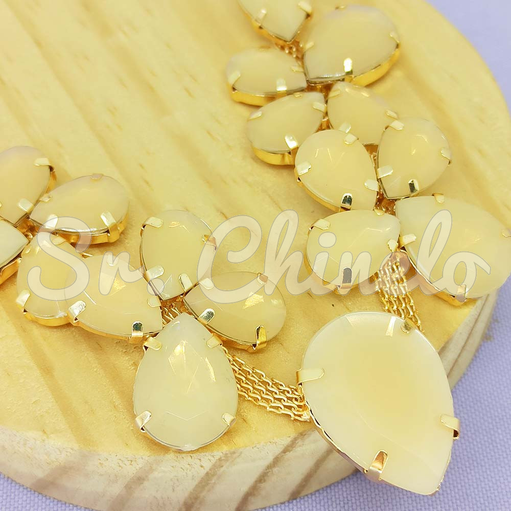 Cabedal Mel, Banhado, Bege Opal