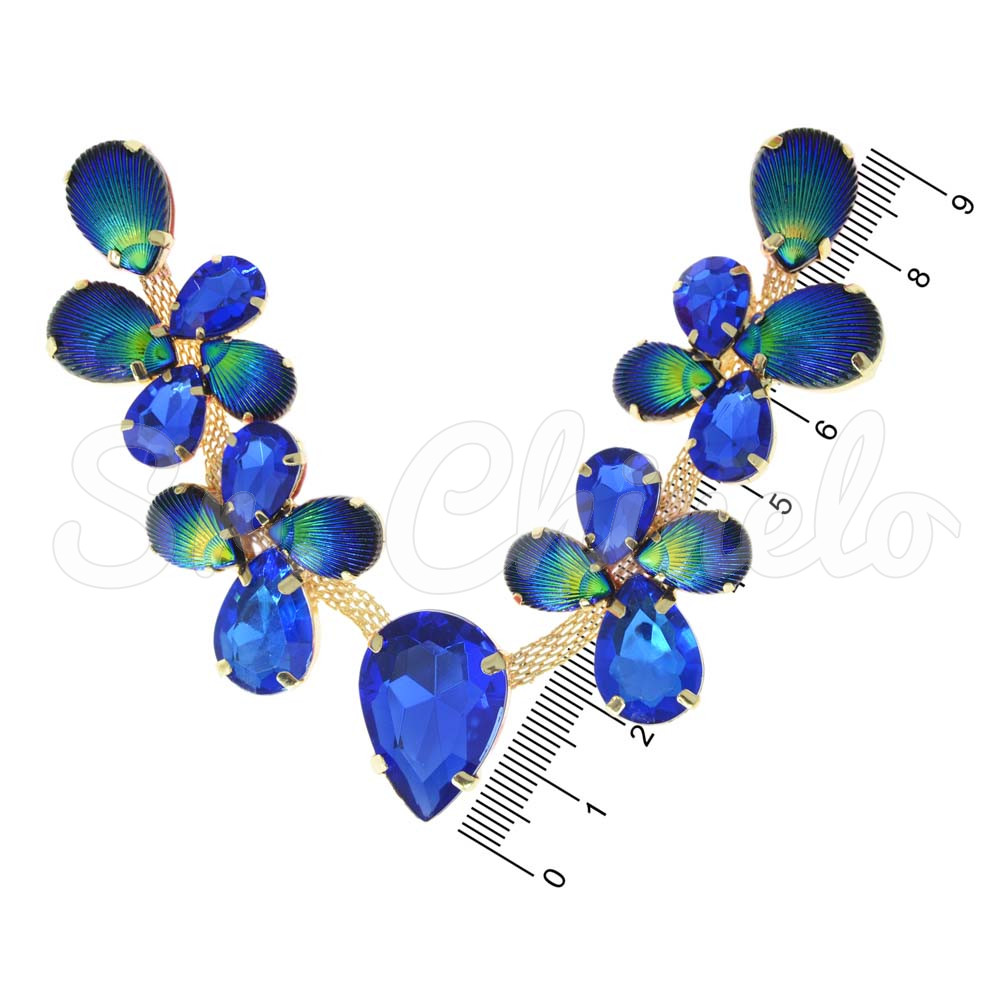 Cabedal Mel, Banhado, Sereia, Azul Royal