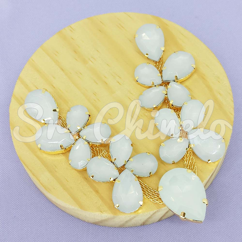 Cabedal Mel, Banhado, Branco Opal
