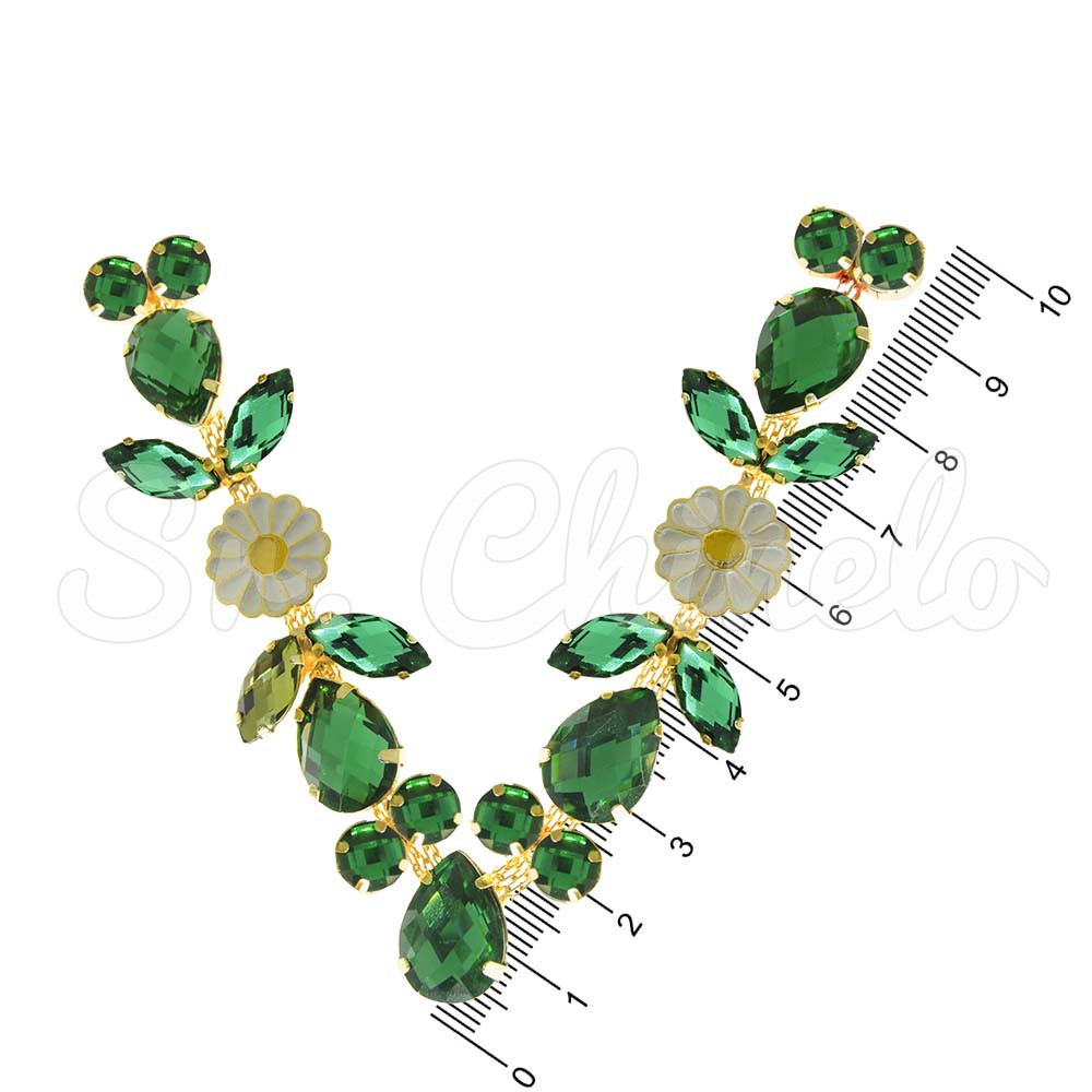 Cabedal Flor, Banhado, Rebite, Verde
