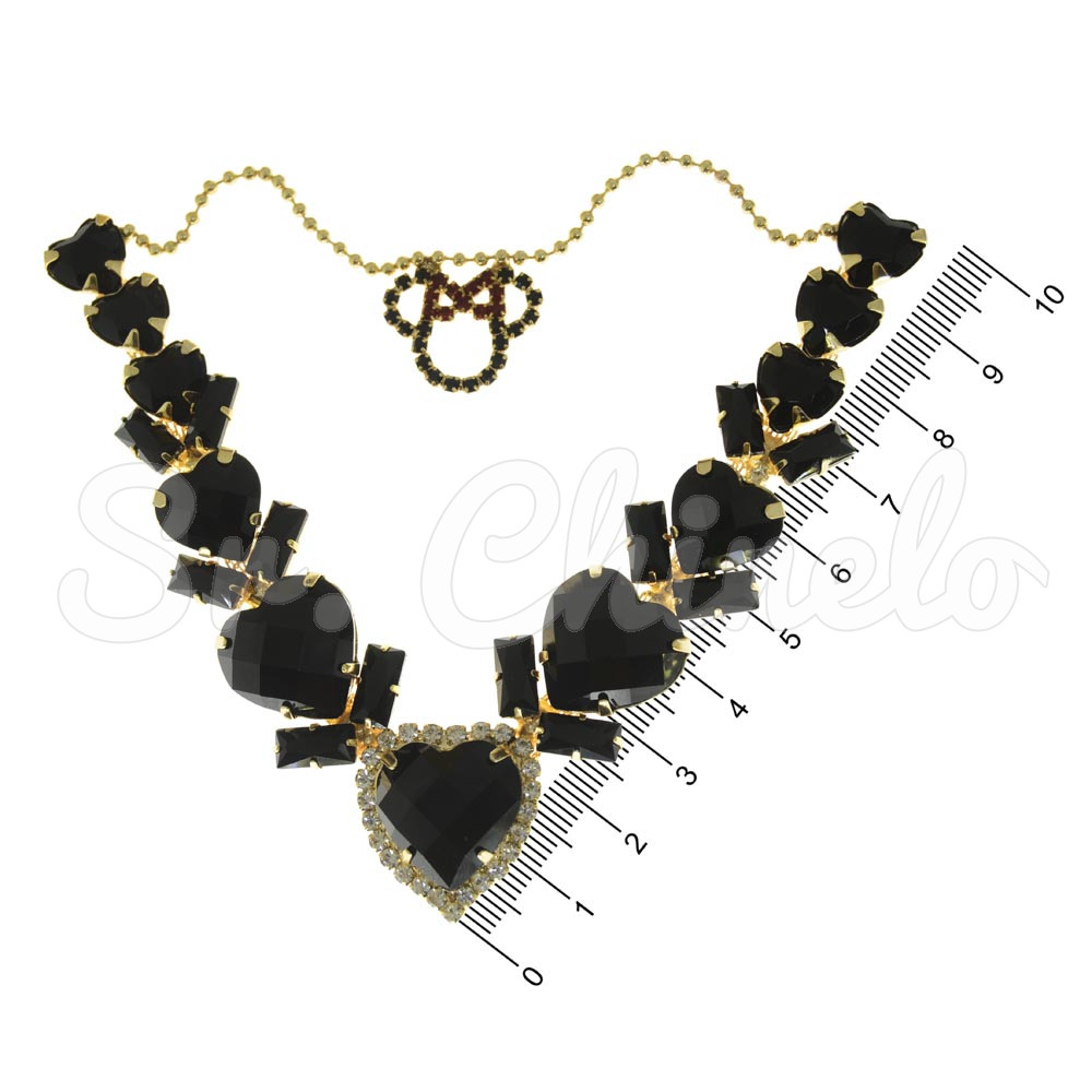 Cabedal Minnie, Banhado, Rebite, Preto