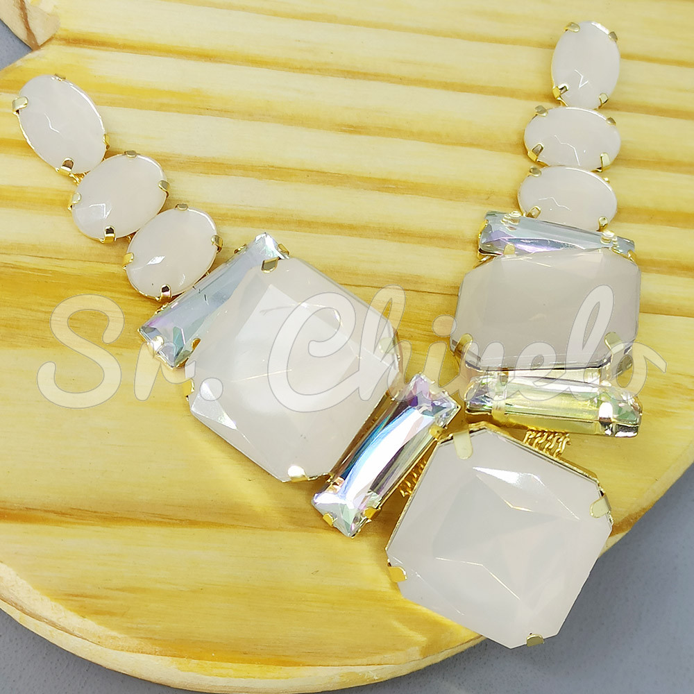 Cabedal Martina, Banhado, Rebite, Bege Opal