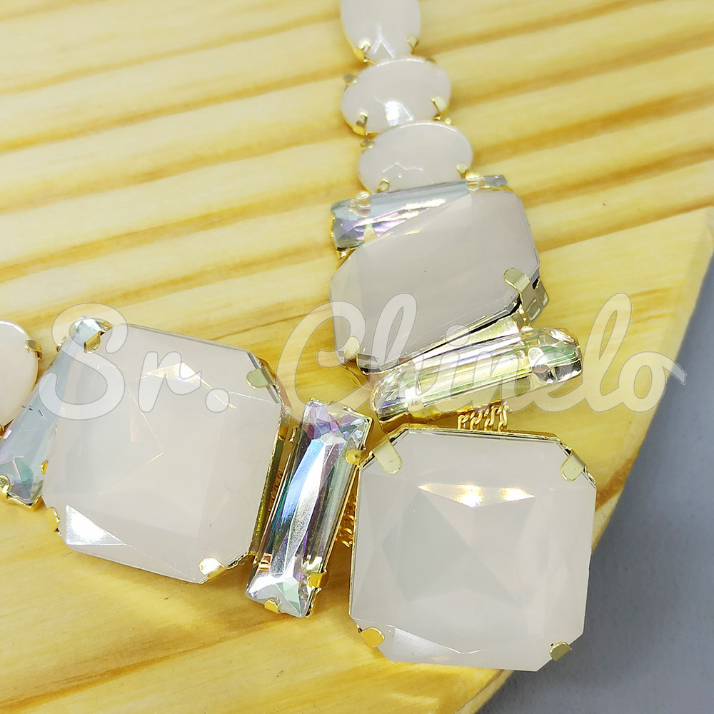 Cabedal Martina, Banhado, Rebite, Bege Opal