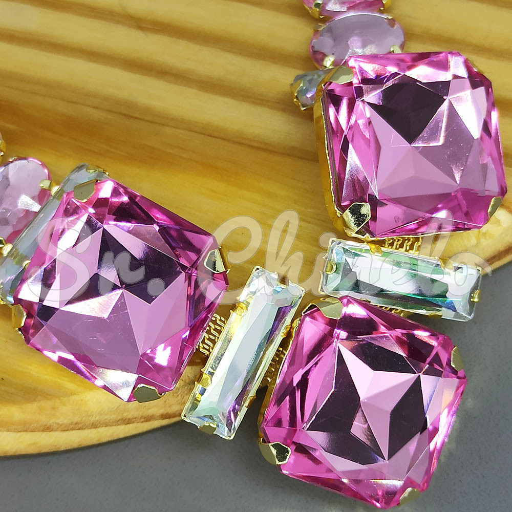 Cabedal Martina, Banhado, Rebite, Rosa Claro/Furtacor