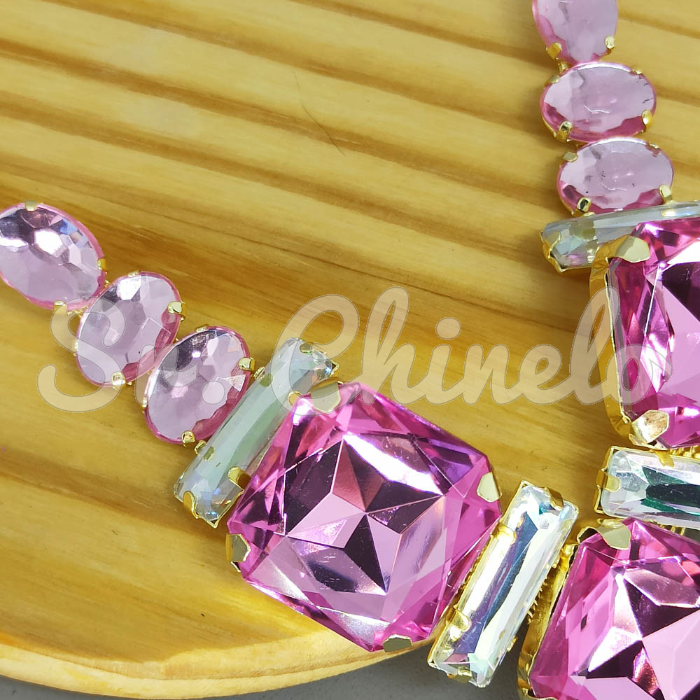 Cabedal Martina, Banhado, Rebite, Rosa Claro/Furtacor
