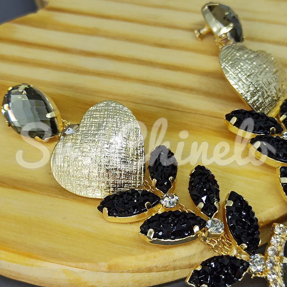 Cabedal Amara, Banhado, Rebite, Preto