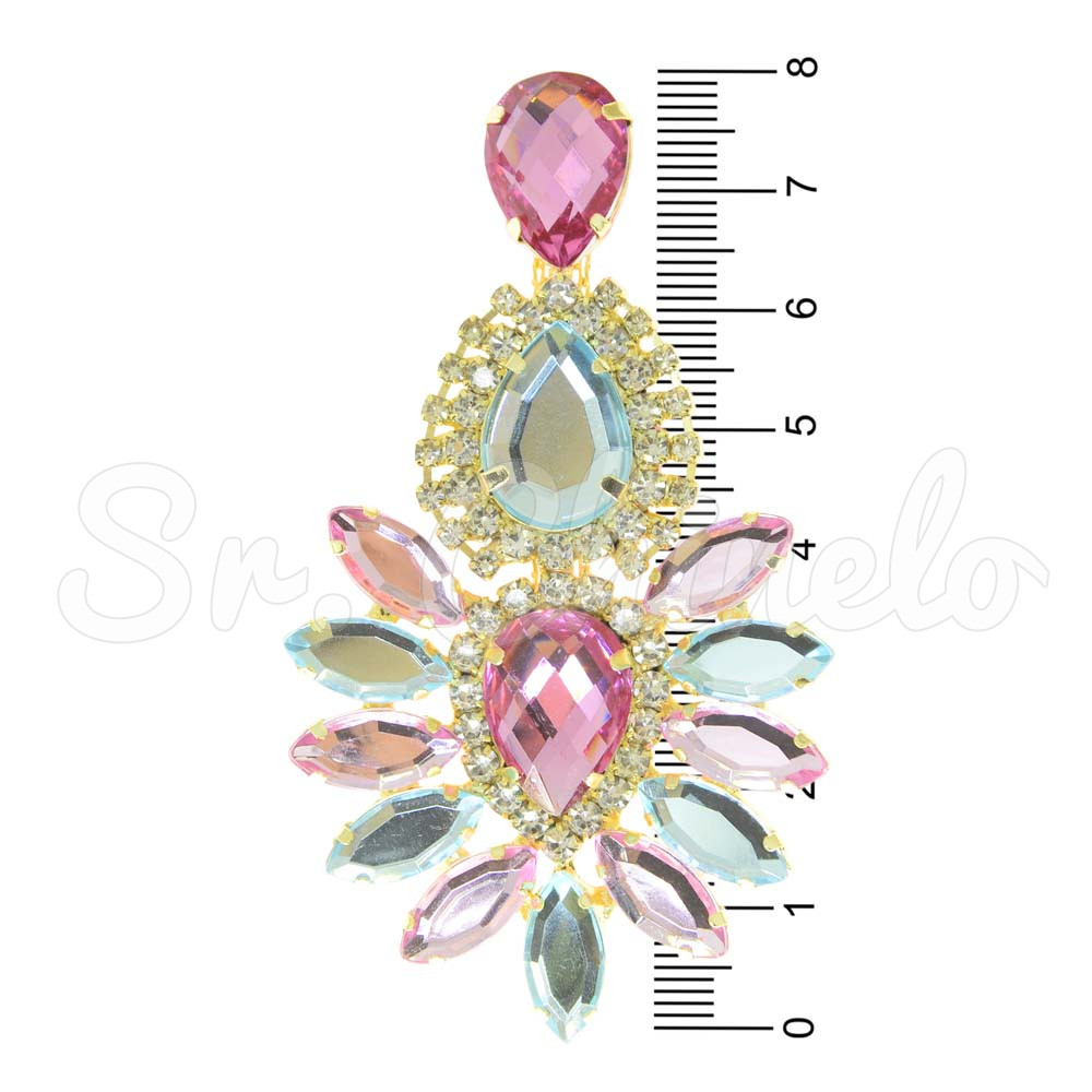Cabedal Aruana, Banhado, Rebite, Rosa Claro/Tiffany