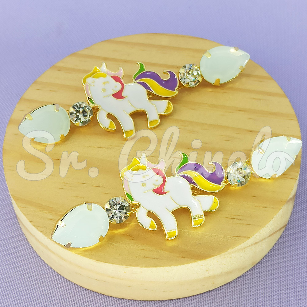 Cabedal Unicórnio, Banhado, Rebite, Branco