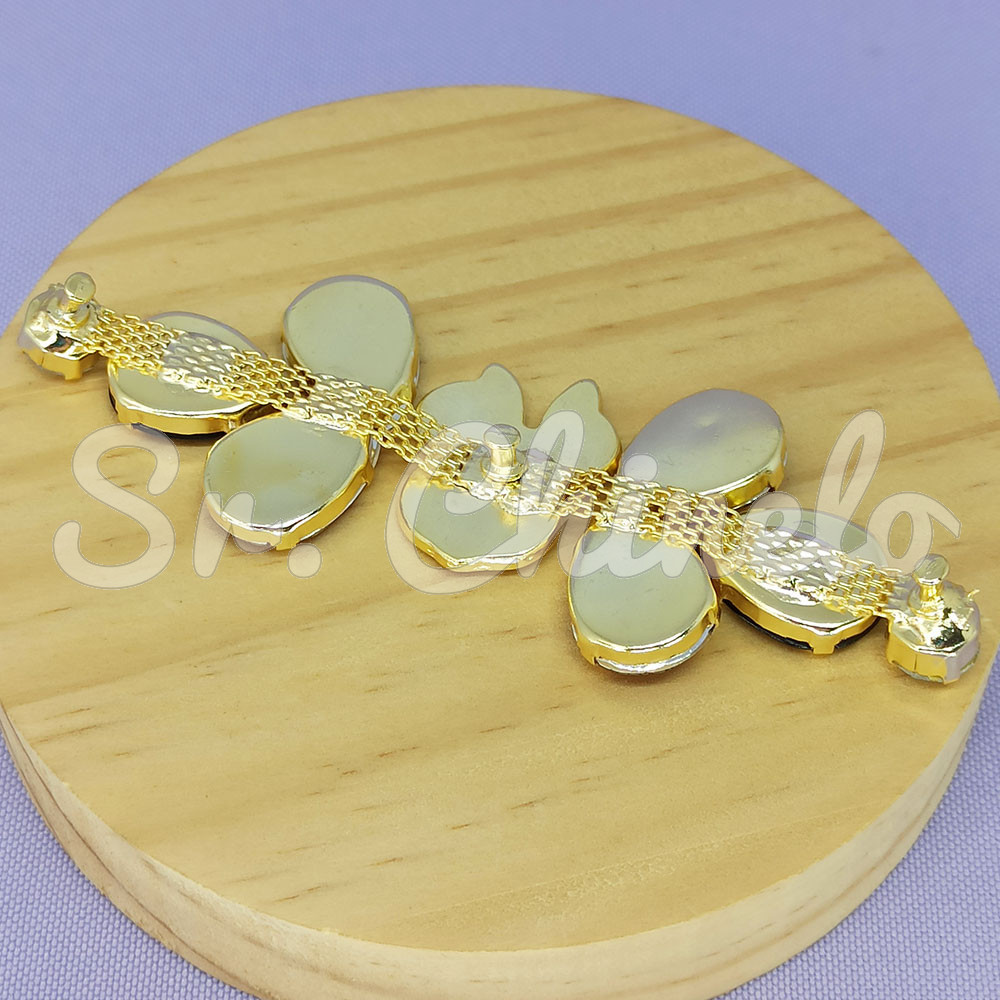 Cabedal Minnie, Banhado, Rebite, Vermelho e Preto