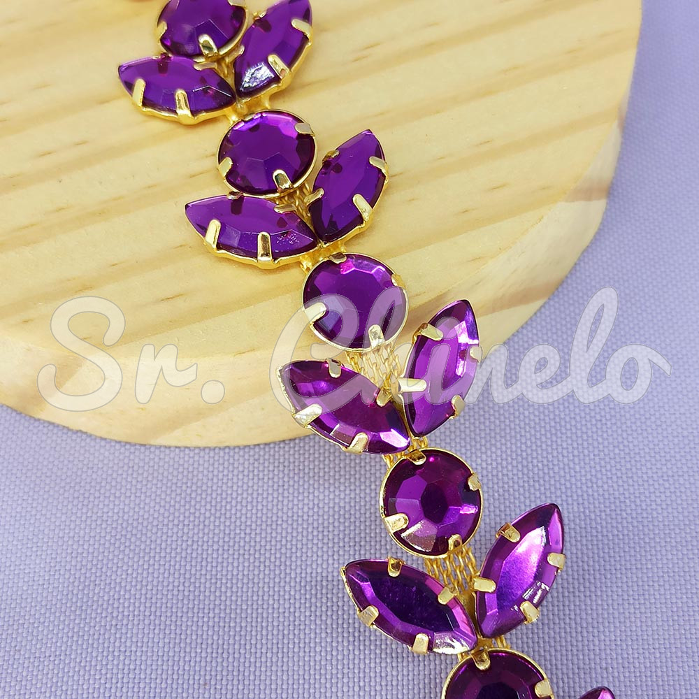 Cabedal em Metro, Banhado, Íris, Roxo