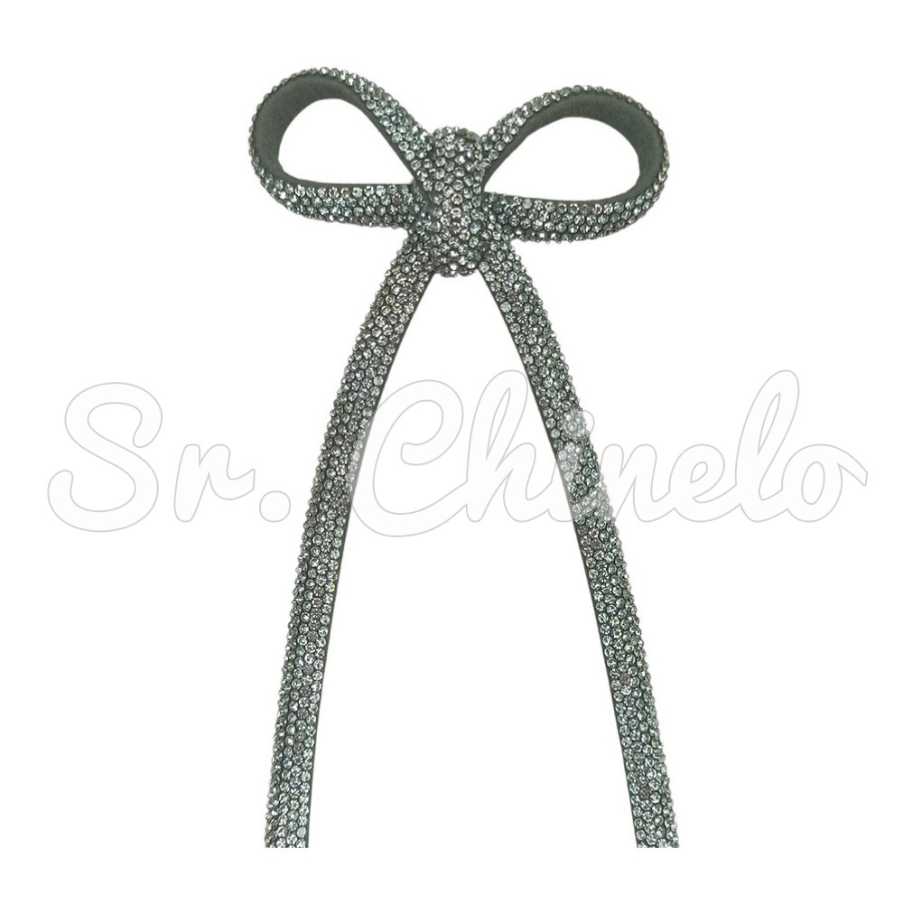 Cabedal Laço Meia Cana 08mm, Tecido, Pistache/Verde Claro