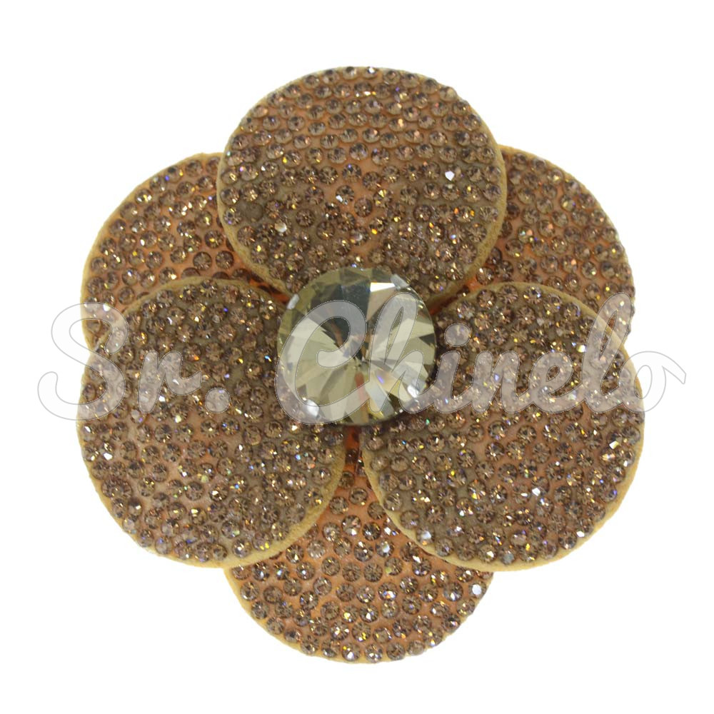 Cabedal Camélia, Marrom Ouro