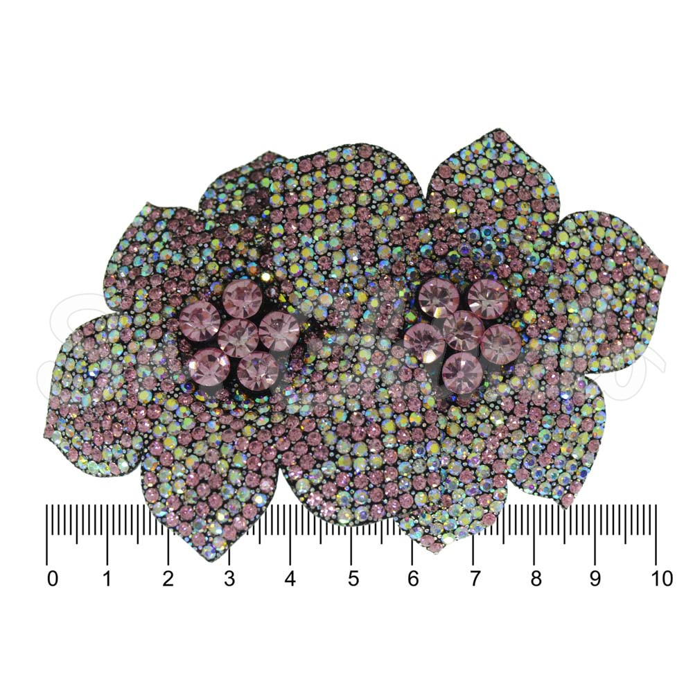 Cabedal Flor Dupla, Tecido, Rosê