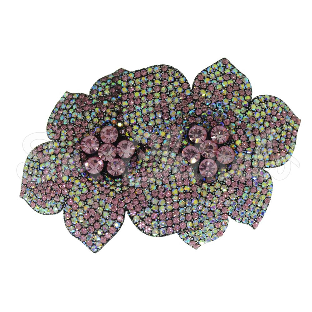 Cabedal Flor Dupla, Tecido, Rosê