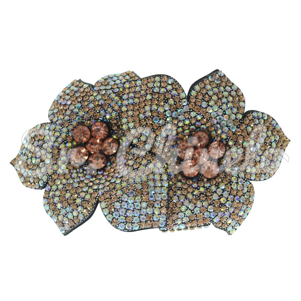 Cabedal Flor Dupla, Tecido, Salmão