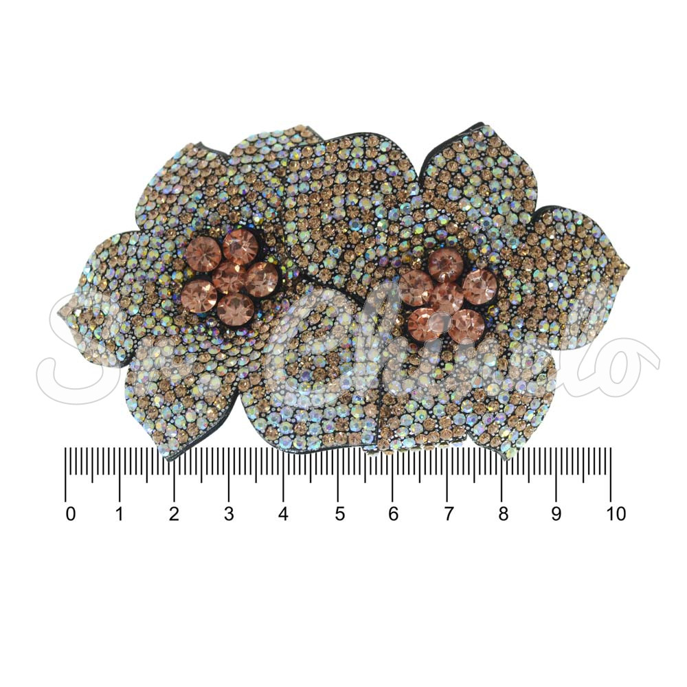 Cabedal Flor Dupla, Tecido, Salmão