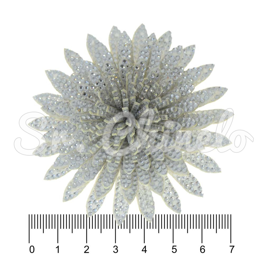 Cabedal Flor de Lótus, Tecido, Cristal