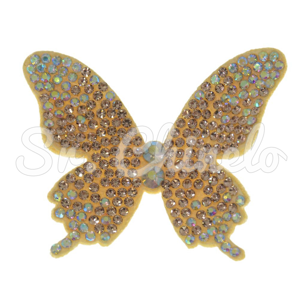 Cabedal Paloma, Tecido, Borboleta, Rose Gold/Furtacor