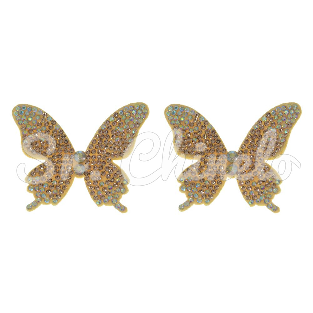 Cabedal Paloma, Tecido, Borboleta, Rose Gold/Furtacor