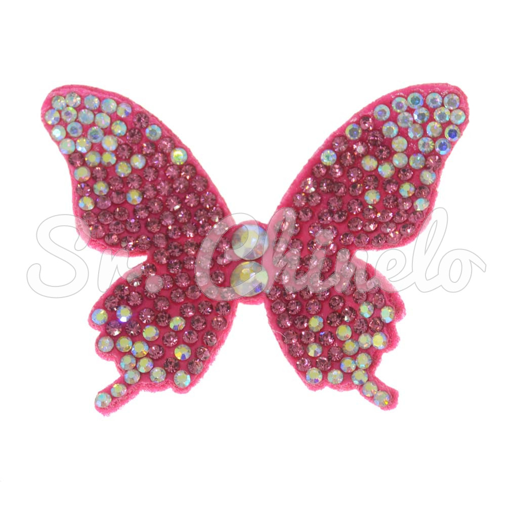 Cabedal Paloma, Tecido, Borboleta, Rosa Pink/Furtacor