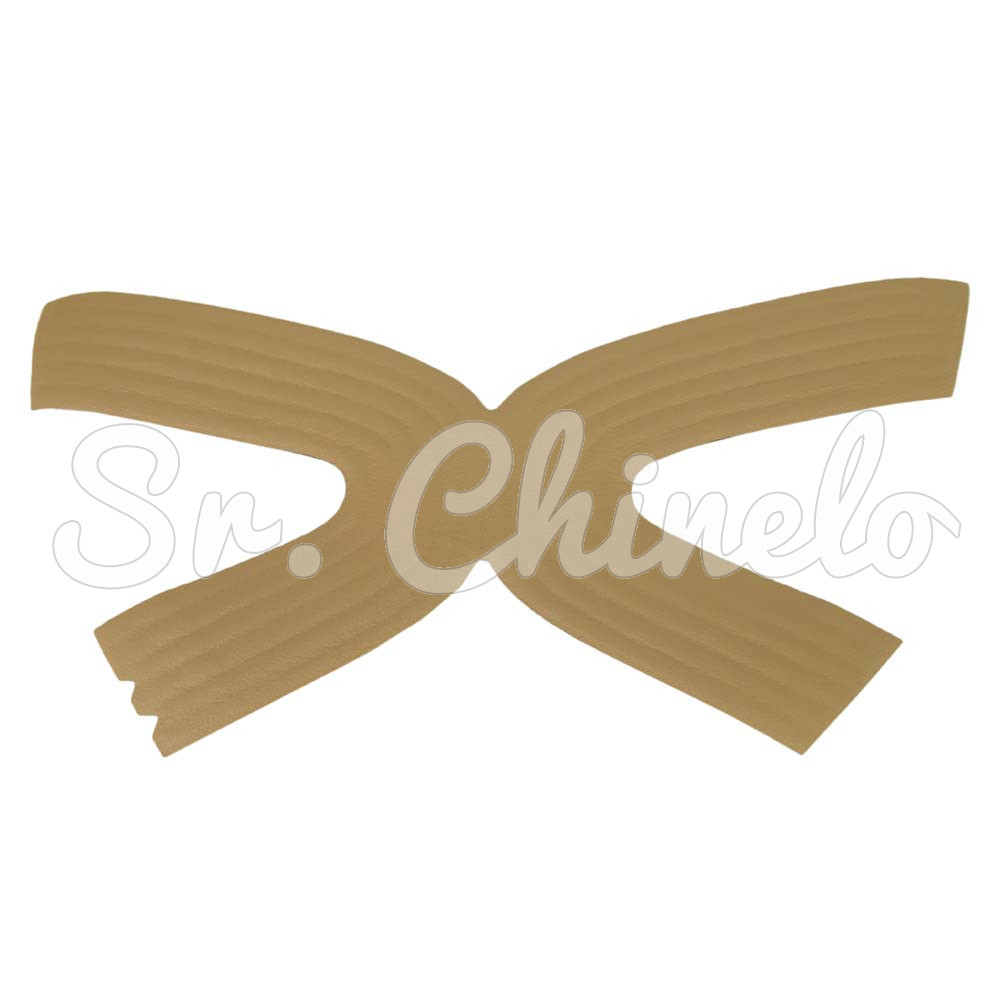 Cabedal Hanna, Tecido com Strass, Pronto para Aplicação em Solas, Bege/Dourado