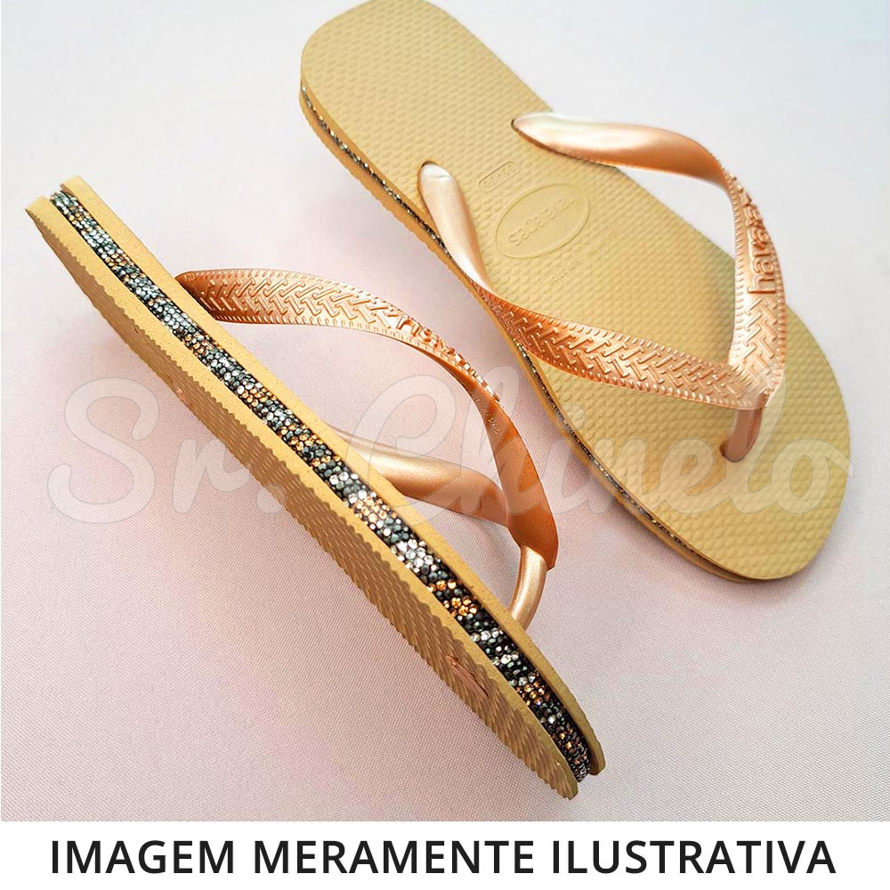 Sandálias Sr. Chinelo Basic, 35/36, Frisado para Meia Cana 06mm