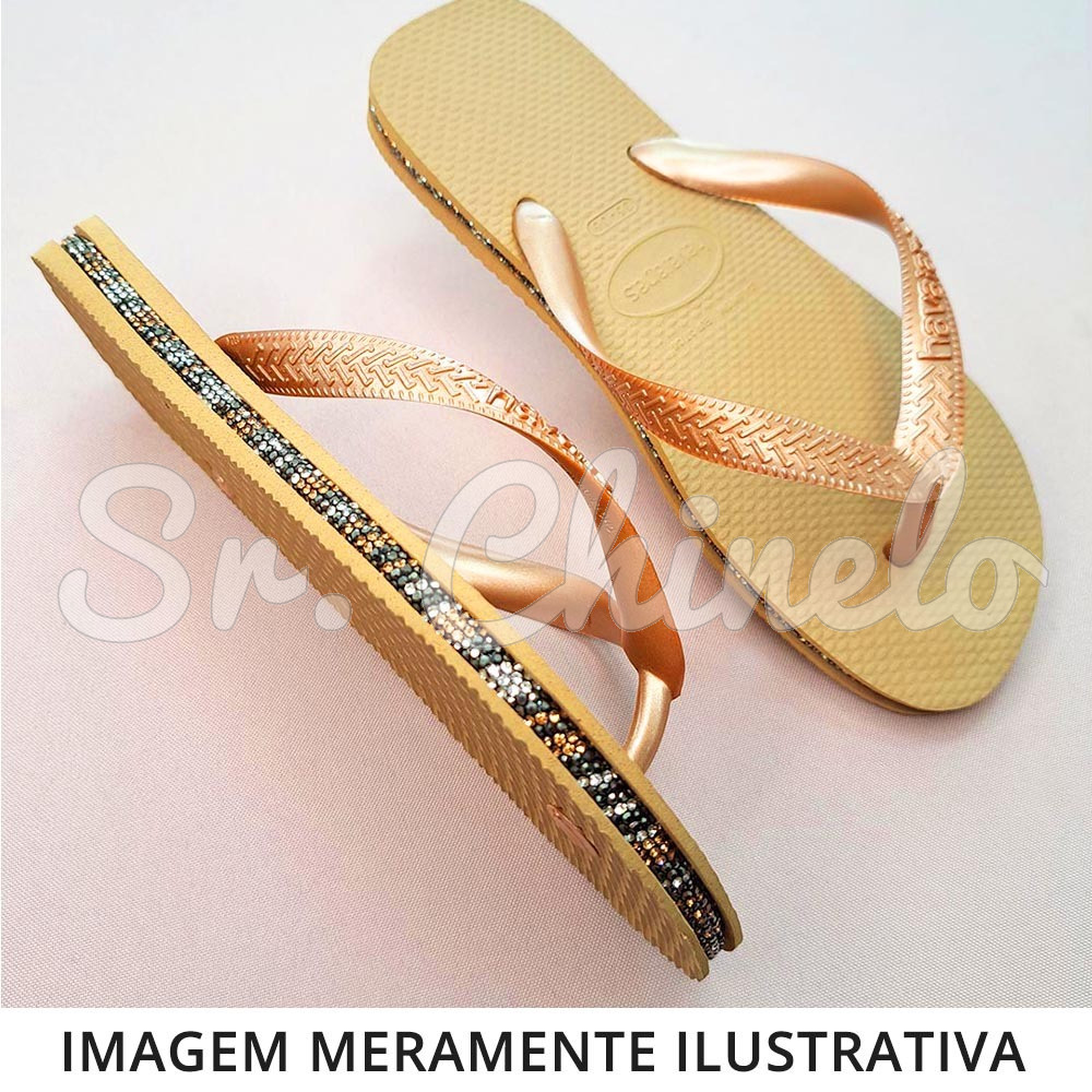 Sandálias Sr. Chinelo Basic, 41/42, Frisado para Meia Cana 06mm