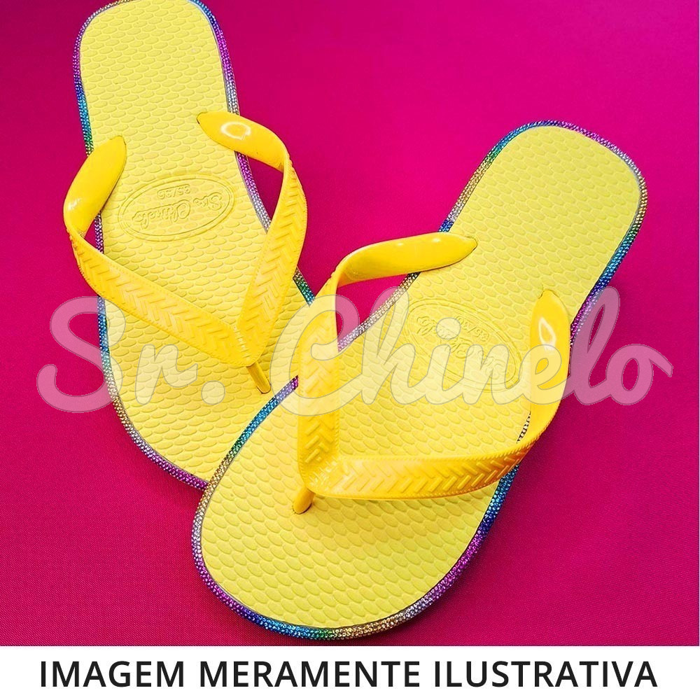 Sandálias Sr. Chinelo Basic, 41/42, Frisado para Meia Cana 06mm