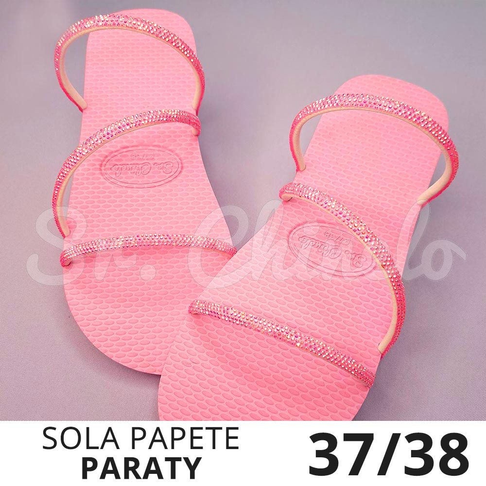 Kit Papete Paraty, Sola Sr.Chinelo Frisada, 37/38
