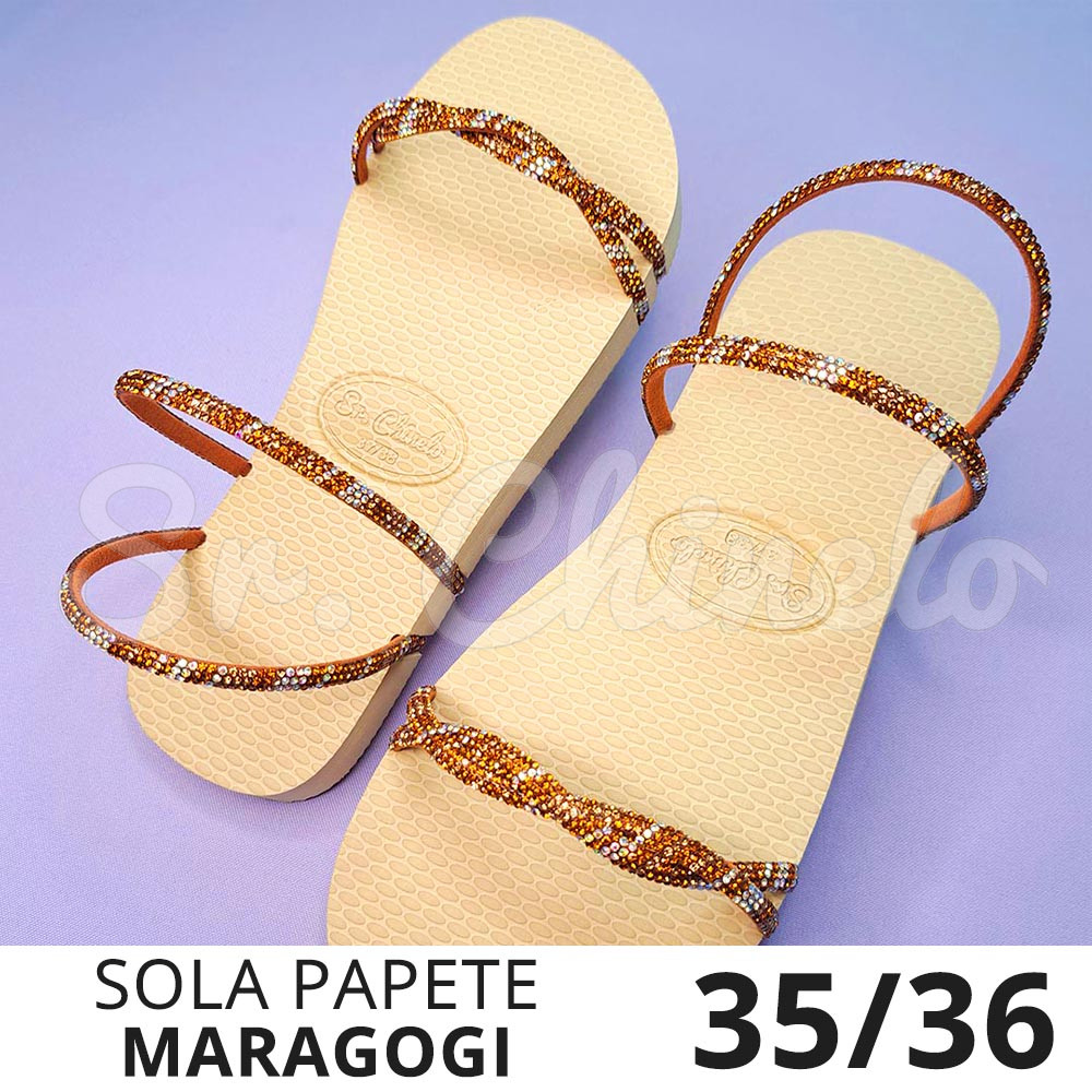 Kit Papete Maragogi, Sola Sr.Chinelo Frisada, 35/36