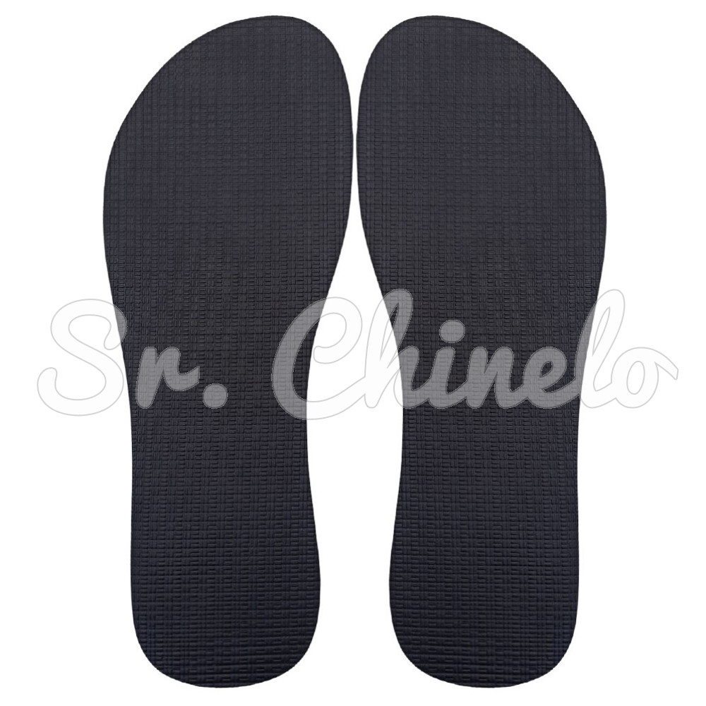 Sola Slim, 100% Borracha, Preto